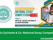 Adeola Oyinlade & Co. National Essay Competition 2026 | How to Apply Adeola Oyinlade & Co. National Essay Competition