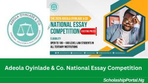 Adeola Oyinlade & Co. National Essay Competition