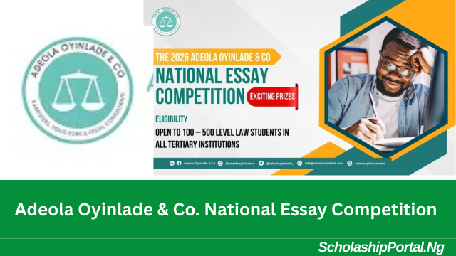 Adeola Oyinlade & Co. National Essay Competition