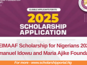 LEIMAAF Scholarship for Nigerians 2026 | Emmanuel Idowu and Maria Ajike Foundation LEIMAAF Scholarship