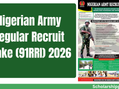 Nigerian Army Regular Recruit Intake (91RRI) 2026 | How to Apply Nigerian Army Regular Recruit Intake