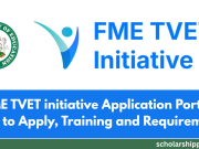 FME TVET initiative Application Portal 2026 | ₦22,500 Monthly Stipend, How to Apply and Requirements FME TVET initiative