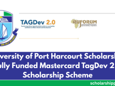 University of Port Harcourt Scholarship 2026 | Fully Funded Mastercard TagDev 2.0 Scholarship Scheme University of Port Harcourt Scholarship