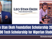 Leo Stan Ekeh Foundation Scholarship 2026 | 1,000 Tech Scholarship for Nigerian Students Leo Stan Ekeh Foundation Scholarship