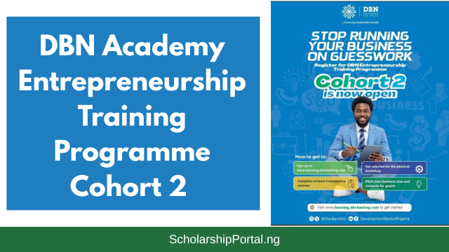 DBN Academy Entrepreneurship Training Programme Cohort 2 DBN Academy Entrepreneurship Training