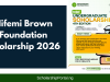 Nifemi Brown Foundation Scholarship 2026 | Eligibility & How to Apply Nifemi Brown Foundation Scholarship