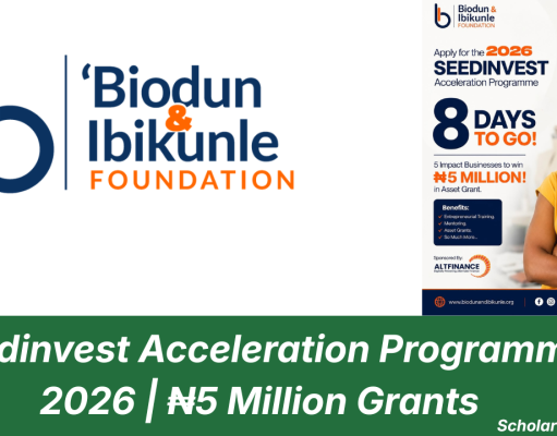 Seedinvest Acceleration Programme 2026 | ₦5 Million Grants Seedinvest Acceleration Programme