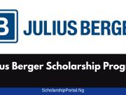 Julius Berger Scholarship Program 2026 | How to Apply Julius Berger Scholarship Program