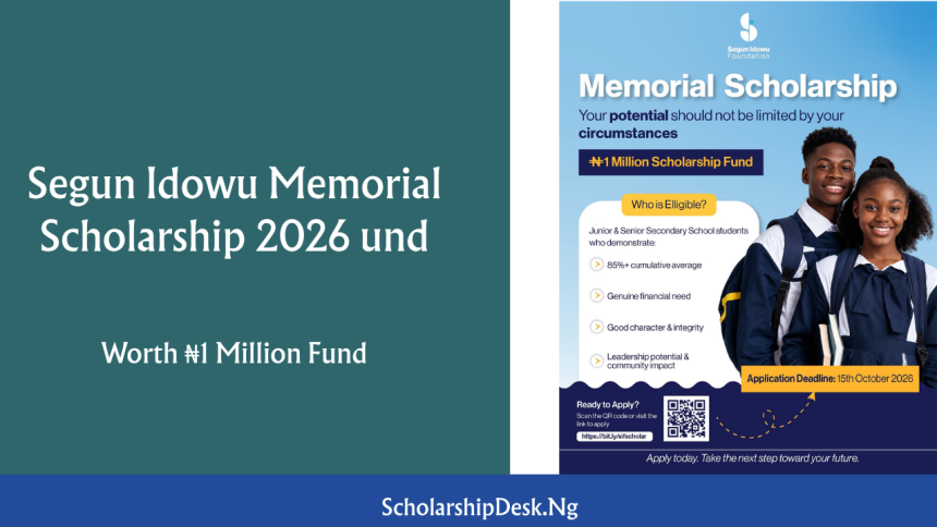 Segun Idowu Memorial Scholarship